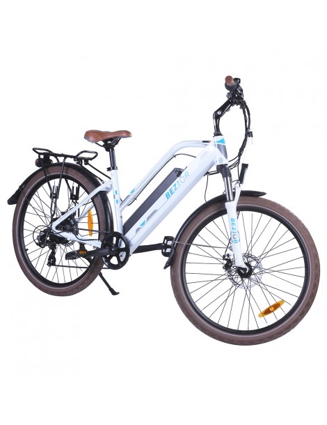 Bezior M2 Pro Ciclomotore elettrico 500W Motore 12.5Ah Batteria-Bianco Soddisfazione Garantita