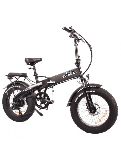 KAISDA K2 Pro 20*4.0 pollici Ciclomotore Elettrico Pieghevole con Pneumatici Grassi - Motore Bafang 350W e batteria 48V 12.8Ah Qualità Garantita