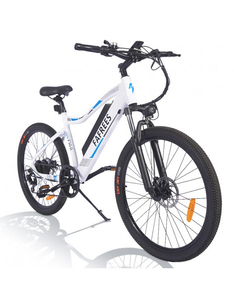 FAFREES F100 26' Bici elettrica 33 KMPH Mountain Ebike Adulti 350 W Motore 48 V 11 6 Ah Batteria rimovibile-Bianco Promozione Limitata
