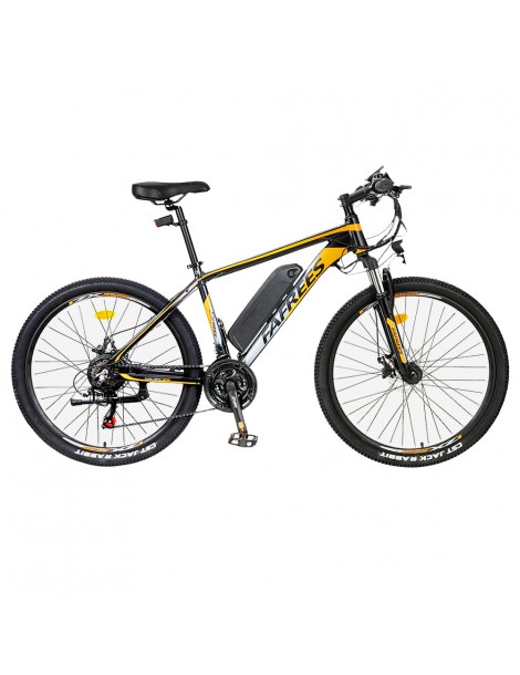 FAFREES Bici elettrica da 26 pollici 250 W con batteria agli ioni di litio da 36 V 10 Ah SHIMANO 21 velocità-Nero Fino Al -60%