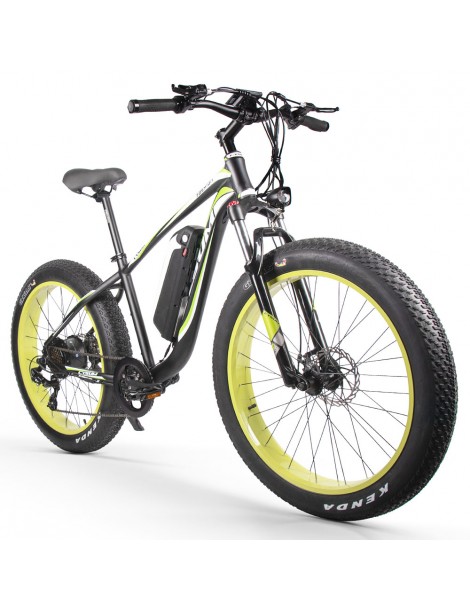 CYSUM M980 Pneumatici Grassi da 26 pollici Bicicletta Elettrica 1000W Motore Brushless 17Ah Batteria rimovibile - Nero Verde Convenienza