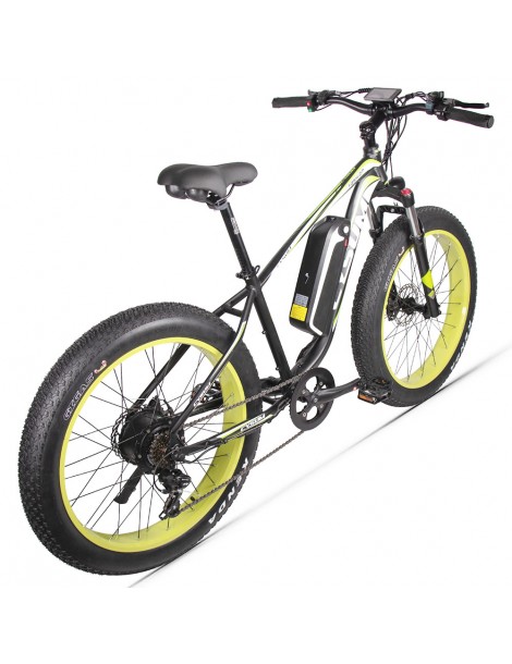 CYSUM M980 Pneumatici Grassi da 26 pollici Bicicletta Elettrica 1000W Motore Brushless 17Ah Batteria rimovibile - Nero Verde Convenienza