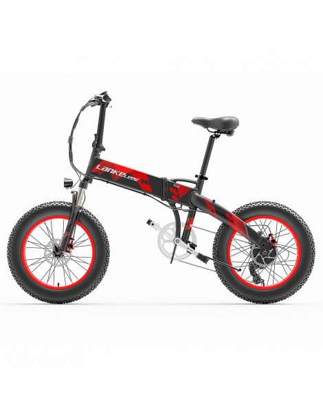 LANKELEISI X2000PLUS 10.4Ah 48V 1000W Ciclomotore Elettrico Bici Pieghevole Novità