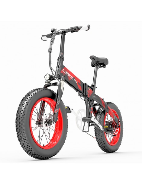 LANKELEISI X2000PLUS 10.4Ah 48V 1000W Ciclomotore Elettrico Bici Pieghevole Novità