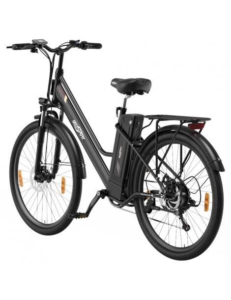 ONESPORT OT18-3 Bicicletta elettrica City pneumatici da 26*2.35 pollici motore da 250W batteria da 36V 14.4Ah - Nero Online