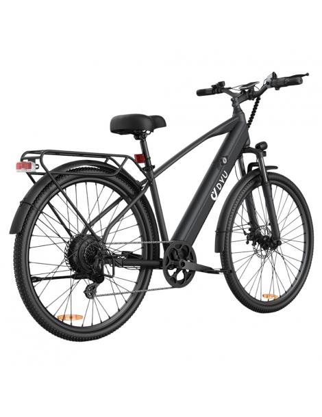 DYU C5 City Electric Bike motore 250W batteria 48V 10AH 27 5 pollici 25km/h 65km freni a doppio disco - nero In Vendita