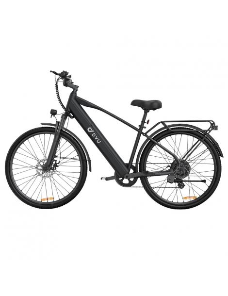 DYU C5 City Electric Bike motore 250W batteria 48V 10AH 27 5 pollici 25km/h 65km freni a doppio disco - nero In Vendita