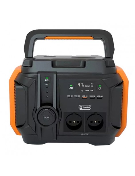 Flashfish A601 Generatore Solare Portatile 540Wh/600W 150000mah 5 Modalità di Illuminazione 11 Uscite - Spina UE Nuovi prodotti