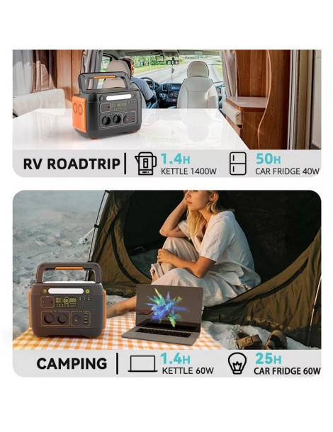 Flashfish A1001 Generatore solare portatile 1030Wh/1000W 278400mAh porte CA a onda sinusoidale pura 7 uscite - spina UE Spedizione Gratuita