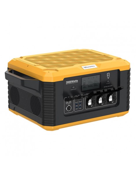 Fjdynamics Powersec MP2000 2264W/2000W Generatore Solare Portatile A Centrale Elettrica Pacco Batterie Rimovibile 12 Uscite Promozione Limitata