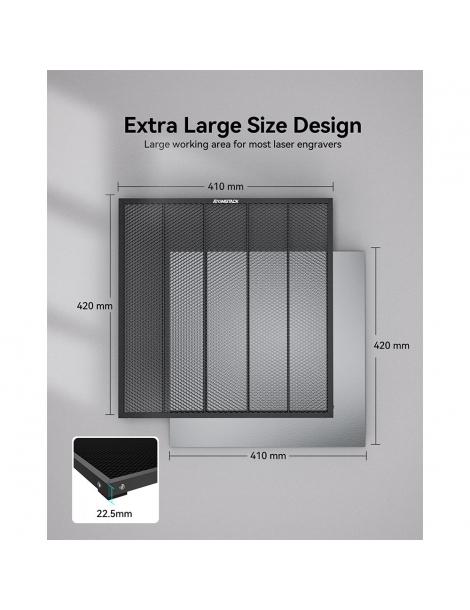 ATOMSTACK F4 420x410mm Letto laser Tavolo di lavoro a nido d'ape 2025