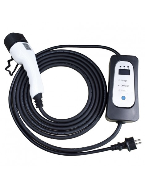 ANDAIIC Modalità 2 8A/10A/13A/16A Current Adjustable 5m Cable Caricabatterie portatile EV-UE In Linea