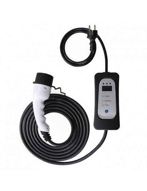 ANDAIIC Modalità 2 8A/10A/13A/16A Current Adjustable 5m Cable Caricabatterie portatile EV-UE In Linea