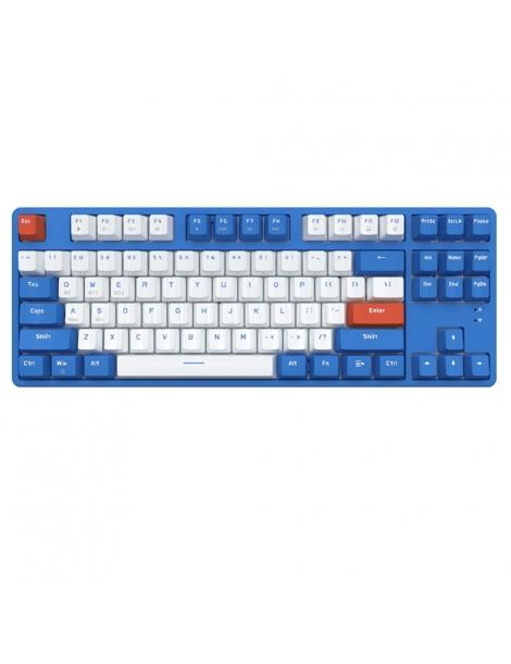Ajazz AK871 interruttore blu 87 tasti tastiera meccanica dual-mode senza fili Promozione Limitata