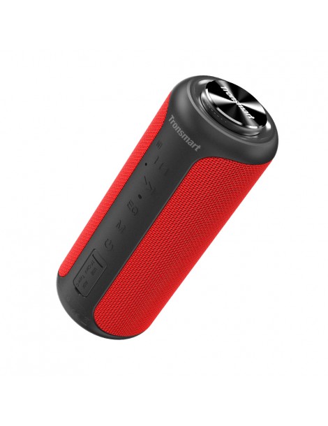 Tronsmart T6 Plus Edizione aggiornata Altoparlante portatile Bluetooth 5.0 con potenza fino a 40W Suono a 360° IPX6 NFC - Rosso Presa
