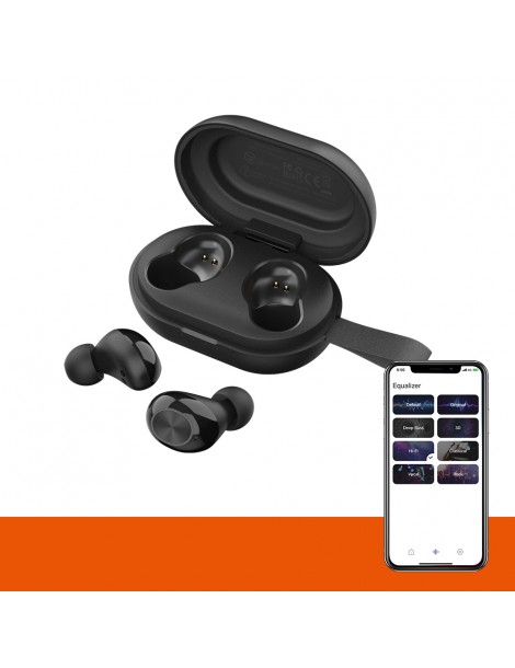 Tronsmart Spunky Beat Auricolari Bluetooth Wireless (APP Edition) - Nero Vendita Calda