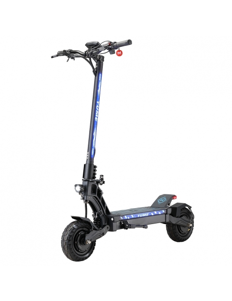 YUME HAWK Scooter elettrico pieghevole 10x3.15" pneumatici tubeless per tutti i terreni motore 1200W*2 batteria 60V 22.5Ah Soddisfazione Garantita