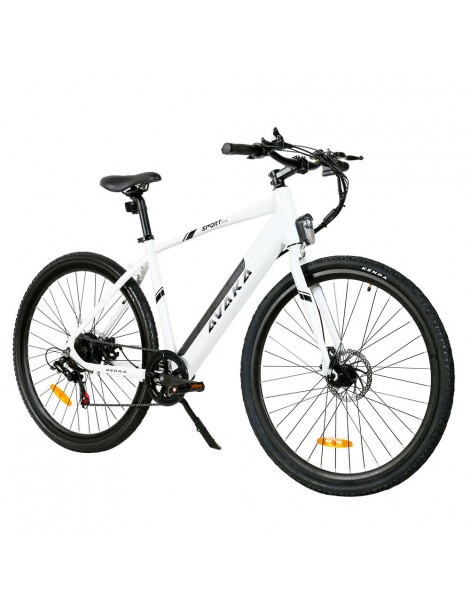 Bicicletta elettrica AVAKA R3 motore 36V 350W batteria 12 5Ah velocità massima 32km/h autonomia 70km - Bianco Nuova