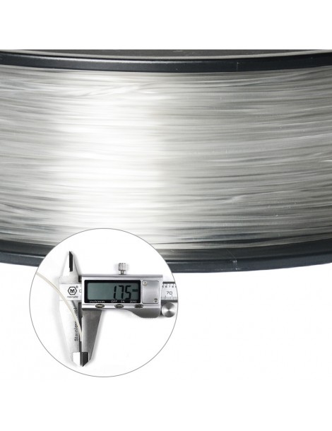 Filamento PLA Geeetech per stampante 3D precisione dimensionale 1 75 mm /- 0 03 mm Bobina da 1 kg (2 2 libbre) - Trasparente 50% di sconto per tempo limitato