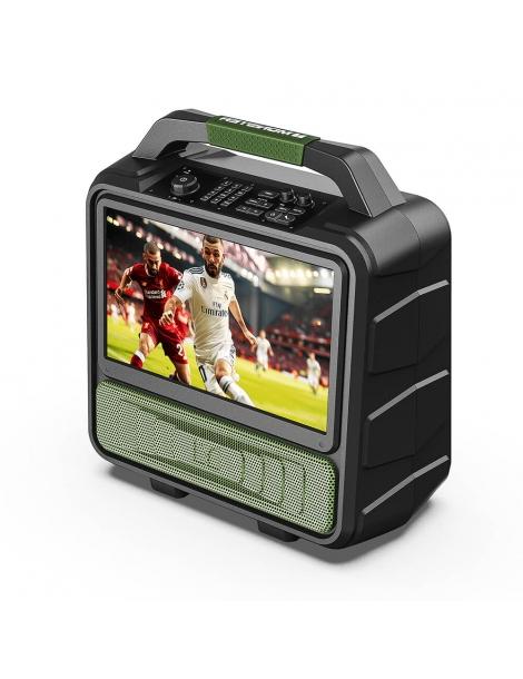 Monster VMay TV Portatile Relatore del partito da Esterno con Antenna TV Tuner Schermo 15.6' 1080P Audio 60W Fino Al -60%