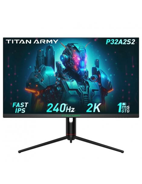 TITAN ARMY P32A2S2 Monitor da gioco piatto 32 pollici 2K QHD 240Hz HDR400 1ms GTG Risposta rapida Affare Del Giorno