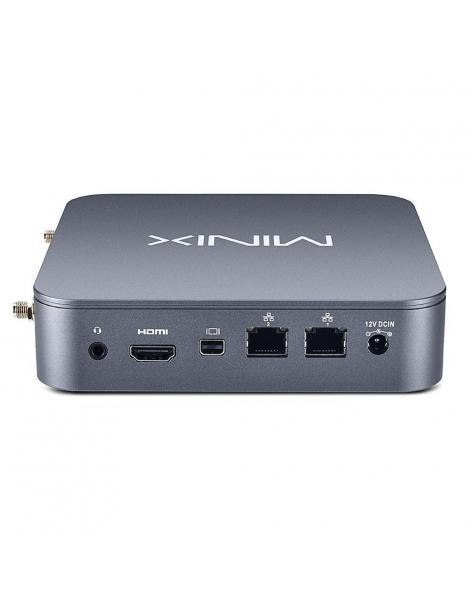 MINIX J51-C8 Max Mini PC in alluminio Windows 11 Pro 8GB DDR4 512GB M.2 PCIe NVMe SSD WiFi 6 - Grigio metallizzato Prezzo Ridotto