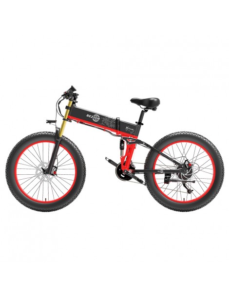 BEZIOR X-PLUS Bicicletta elettrica 1500W Motore 48V 17.5Ah Batteria - Rosso Flash Sale