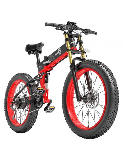BEZIOR X-PLUS Bicicletta elettrica 1500W Motore 48V 17.5Ah Batteria - Rosso Flash Sale