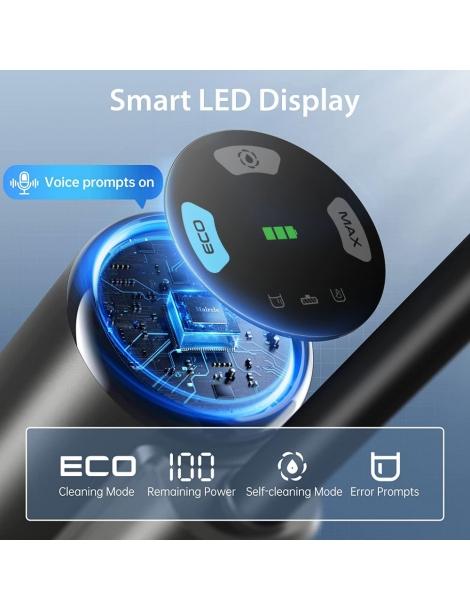 Maircle F1 Aspirapolvere lavapavimenti aspirazione 16kPa autonomia 35min display LED autopulizia - Grigio 50% di sconto con spedizione gratuita