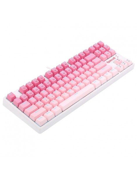 K576W-GP DAKSA TKL Tastiera meccanica cablata 87 tasti Gradient PBT Keycap Red Switch - Rosa Enormi risparmi