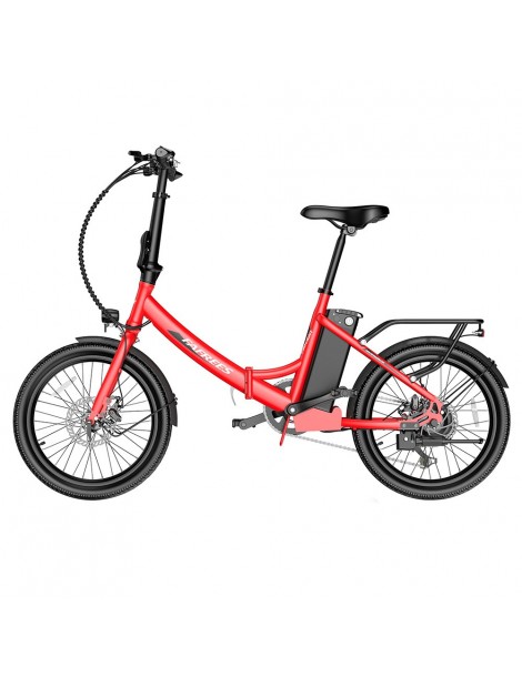 FAFREES F20 Light 20*1.95'' Pneumatico Bicicletta elettrica pieghevole da città motore 48V 250W batteria 14.5Ah - Rosso Qualità Garantita