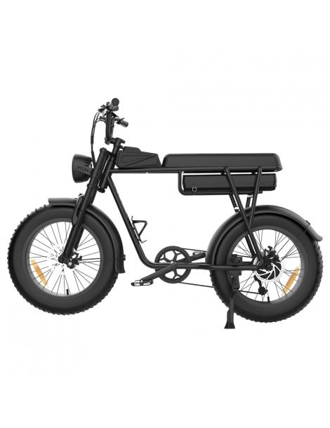 YAMALI FXH-006 Bicicletta elettrica Motore 1000W Batteria 48V 20Ah Pneumatici grassi 20*4'' Velocità massima 50km/h - Nero Solo un giorno rimasto