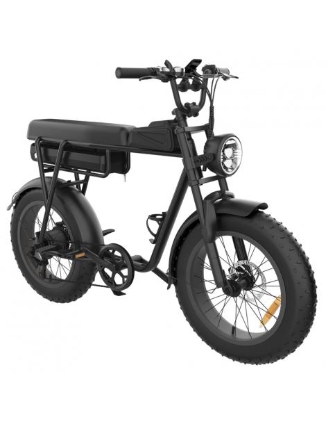 YAMALI FXH-006 Bicicletta elettrica Motore 1000W Batteria 48V 20Ah Pneumatici grassi 20*4'' Velocità massima 50km/h - Nero Solo un giorno rimasto