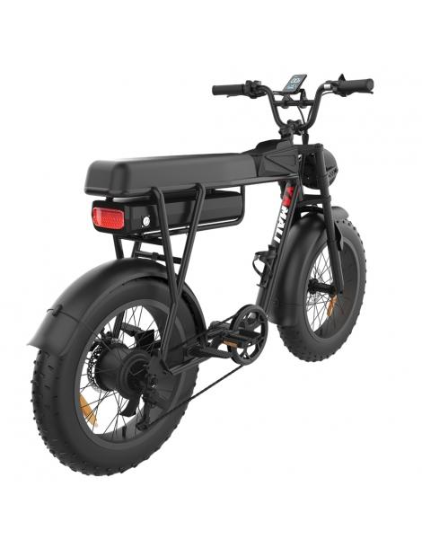 YAMALI FXH-006 Bicicletta elettrica Motore 1000W Batteria 48V 20Ah Pneumatici grassi 20*4'' Velocità massima 50km/h - Nero Solo un giorno rimasto