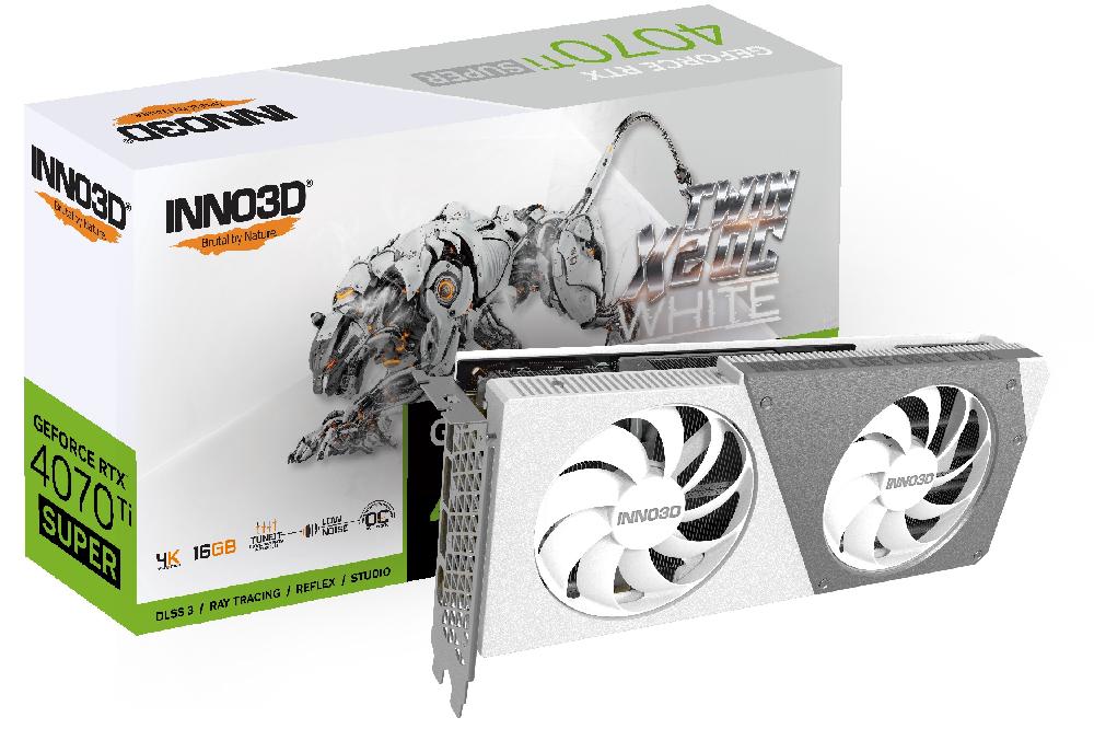 Inno3D GEFORCE RTX 4070 Ti SUPER TWIN X2 OC WHITE NVIDIA 16 GB GDDR6X In Linea