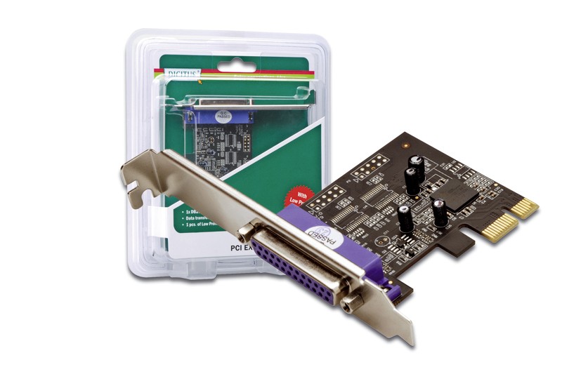 Digitus PCIe Parallel interface card scheda di interfaccia e adattatore