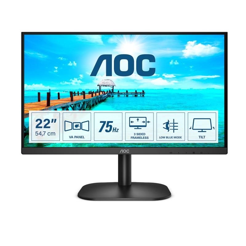 AOC B2 22B2H/EU LED display 54.6 cm (21.5") 1920 x 1080 Pixel Full HD Nero Nuova