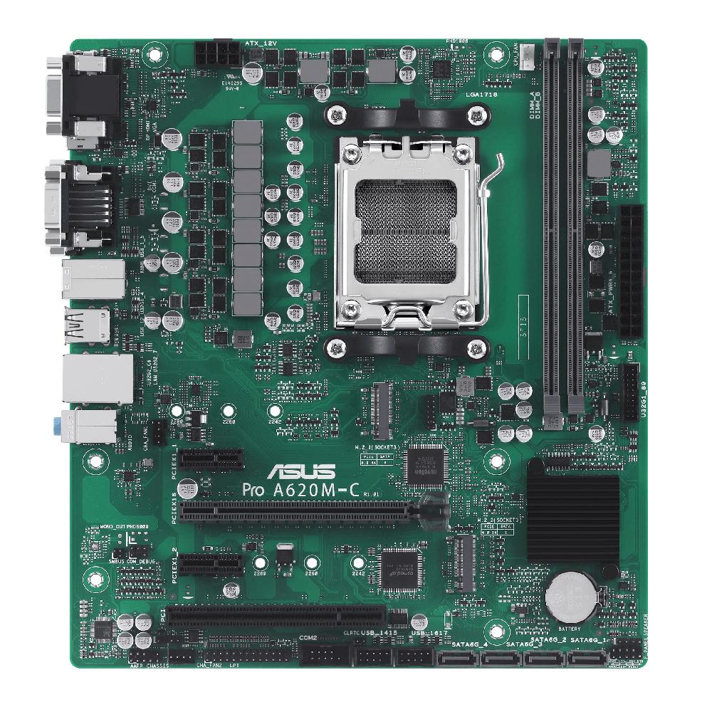 ASUS PRO A620M-C-CSM AMD A620 Presa di corrente AM5 micro ATX