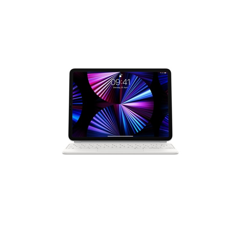 APPLE MAGIC KEYBOARD FOR IPAD PRO 11-INCH (3RD GEN) AND IPAD AIR (4TH GEN) - GERMAN - WHITE - (MIN. 10PZ) Nuovo