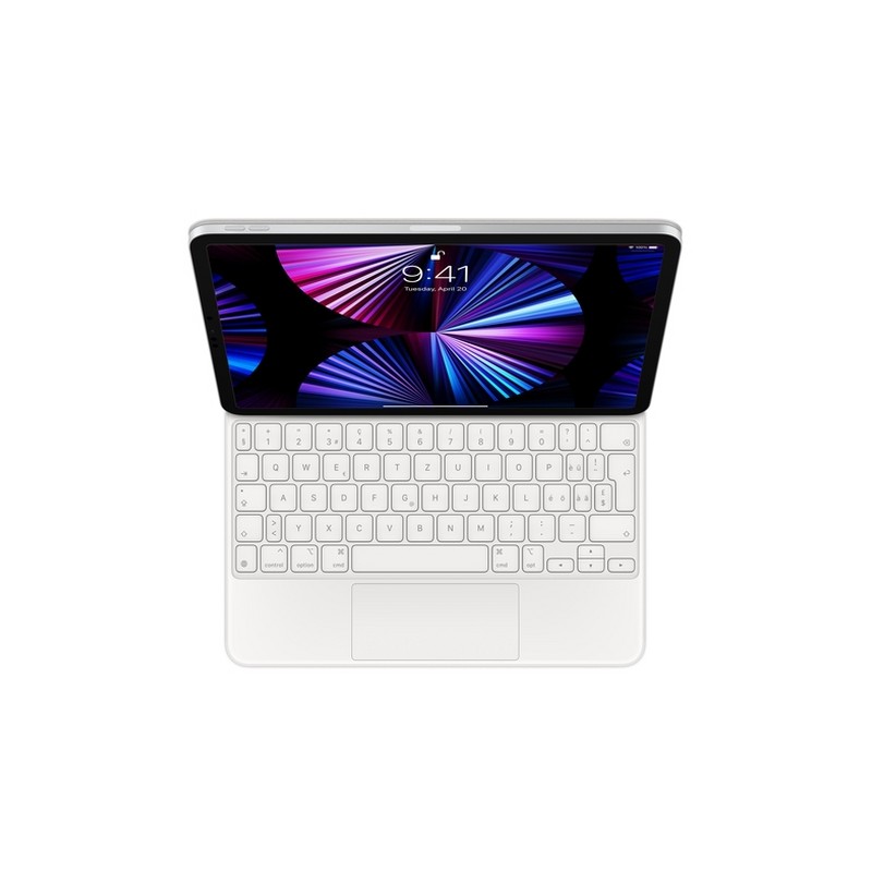 APPLE MAGIC KEYBOARD FOR IPAD PRO 11-INCH (3RD GEN) AND IPAD AIR (4TH GEN) - SWISS - WHITE - (MIN. 10PZ)