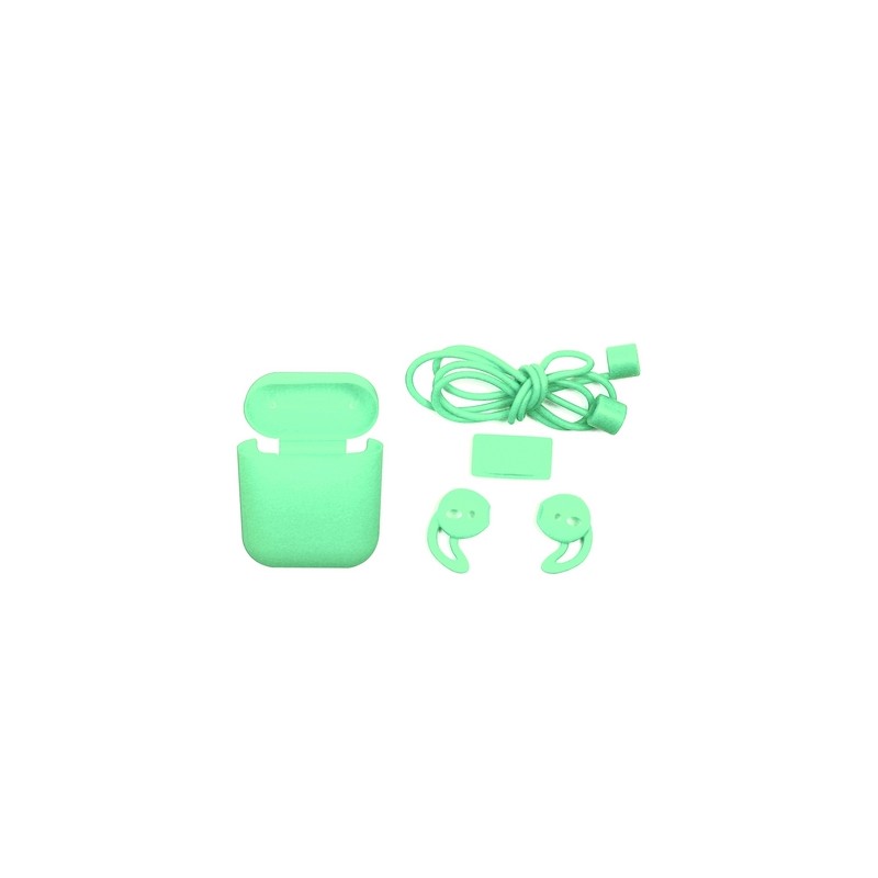 TUNIT Cover AirPods Apple 1a e 2a Generazione in Silicone - Mint Saldi