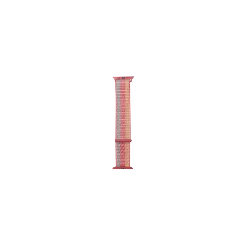 TUNIT Cinturino Apple Watch in Nylon - 42/44/45 & Serie 10 46mm - Striped Red Affare Del Giorno