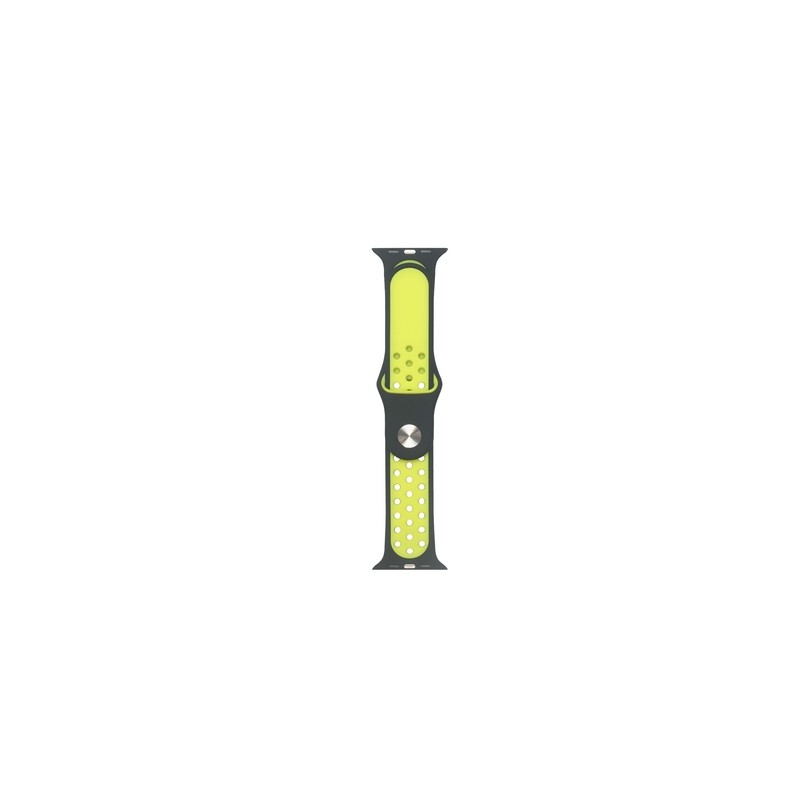 TUNIT Cinturino Apple Watch Sport - 42/44/45 & Serie 10 46mm - Black and Sparking