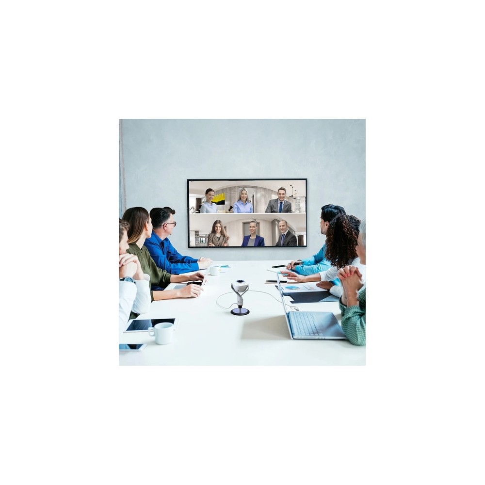 j5create 360° AI-Powered Webcam with Speakerphone Nuovo