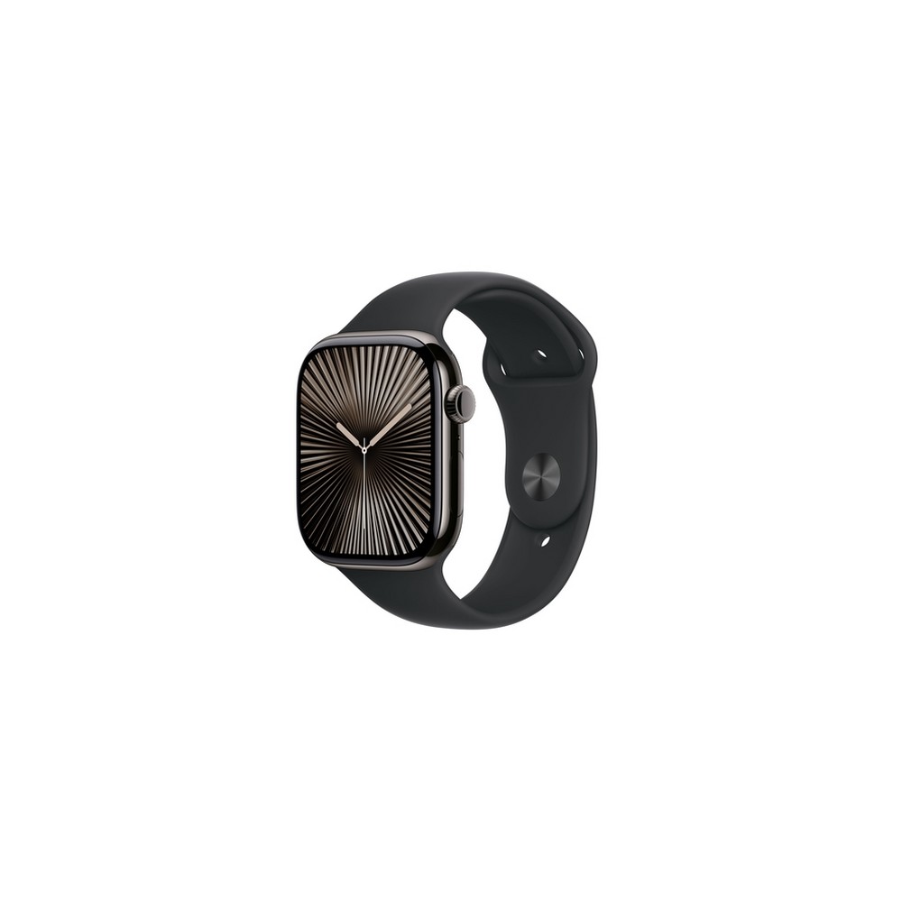 APPLE Apple Watch Series 10 GPS + Cellular 46mm Slate Titanium Case with Black Sport Band - S/M 50% di sconto per tempo limitato