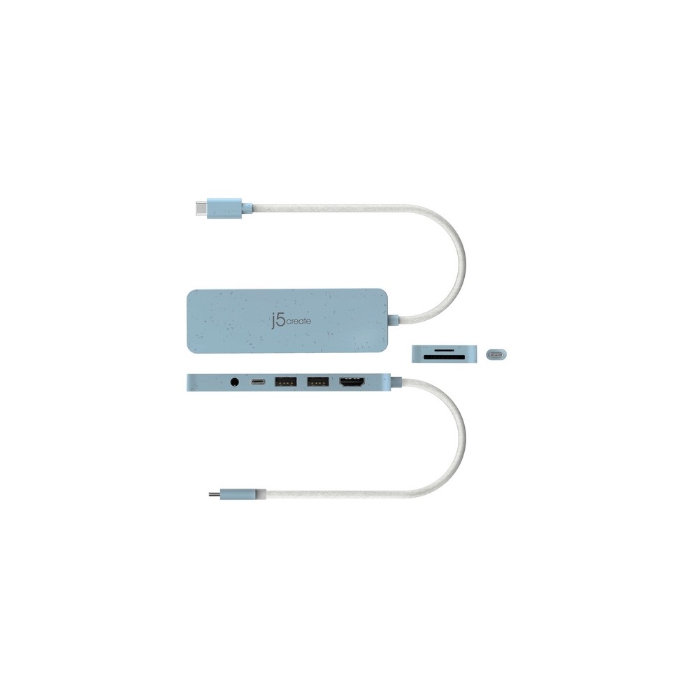 j5create Eco-Friendly USB-C Multi-Port Hub with Power Delivery Offerta San Valentino
