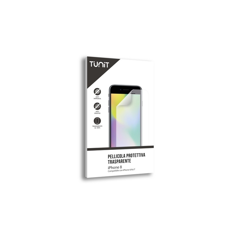 TUNIT Pellicola protettiva trasparente e anti-impronta per iPhone 8 / SE 2020 Offerta settimanale