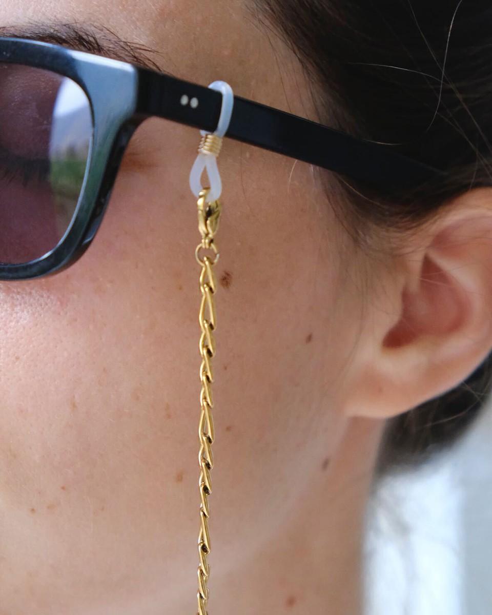 Wood'd Eyeglasses Lace Large Golden Negozio