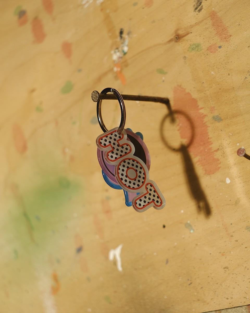 Wood'd Ok Hot Keychain In Linea