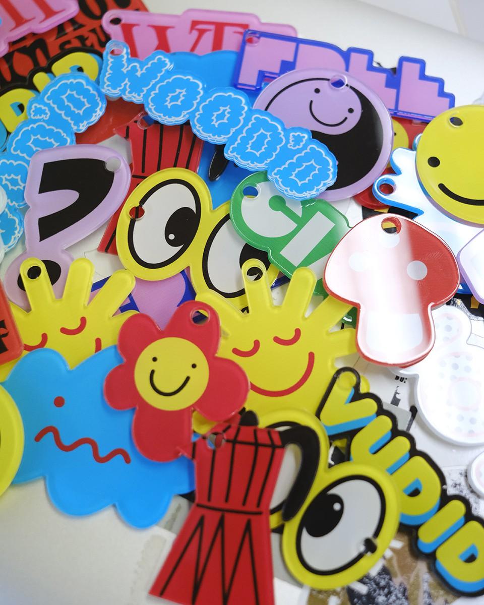 Wood'd Vudid Who Keychain Nuovo